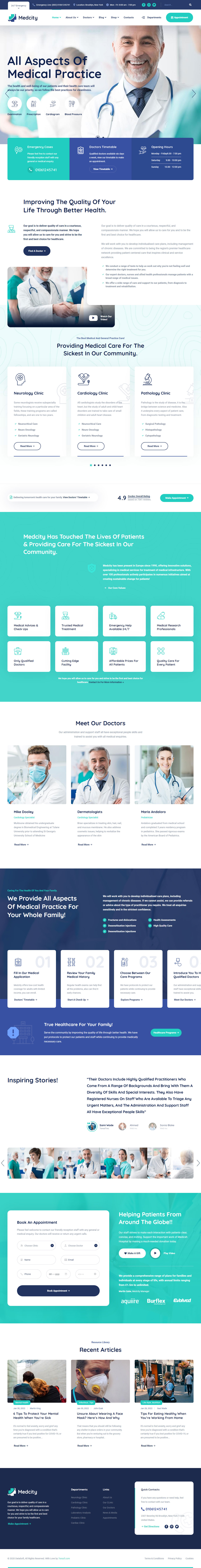 Medcity HTML5 Dentist Templates