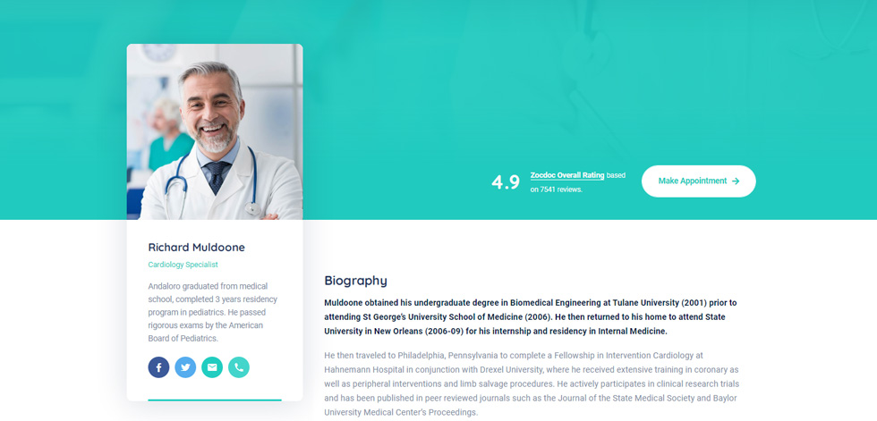 Doctor profile