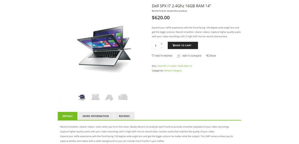 Product page