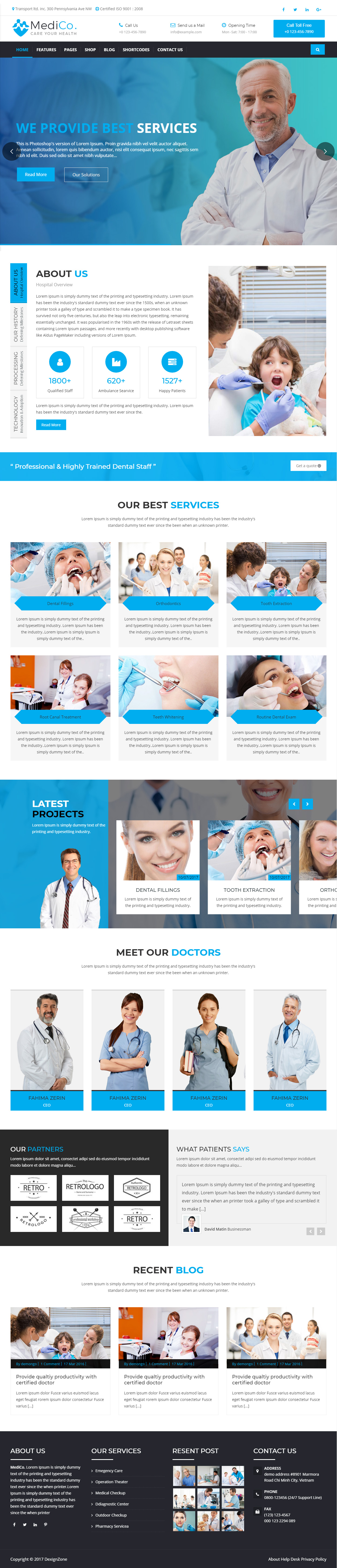 MediCo. HTML5 Dentist Templates