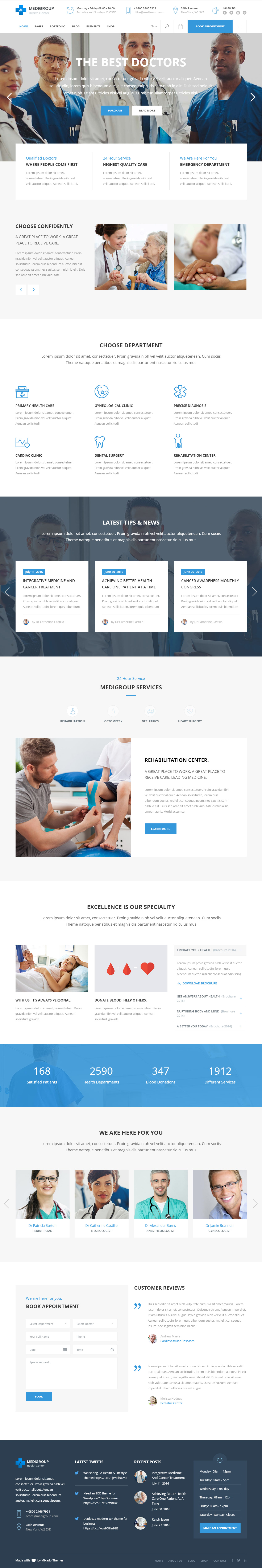 Medigroup Healthcare and Medical WordPress Themes