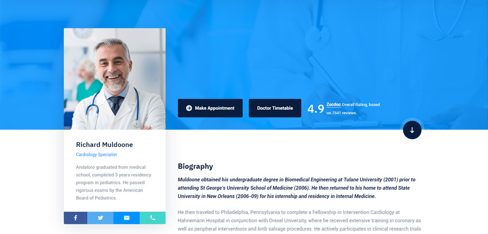 Doctor details
