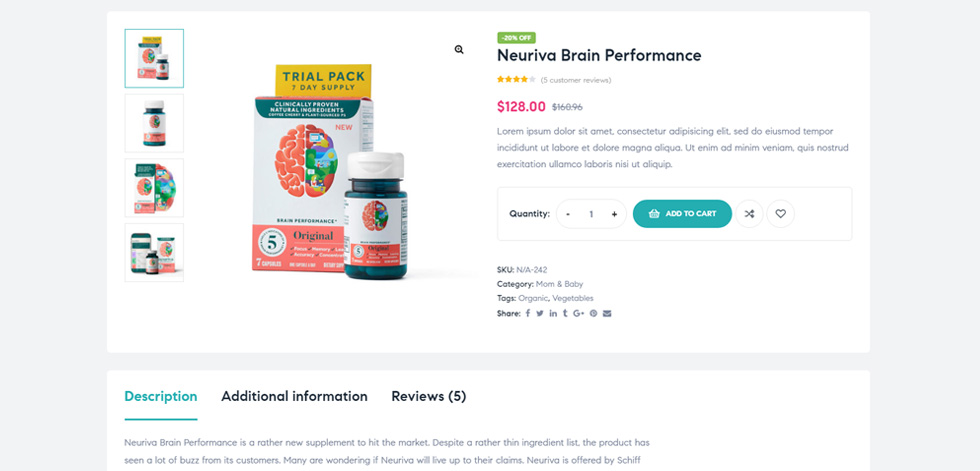 Product page