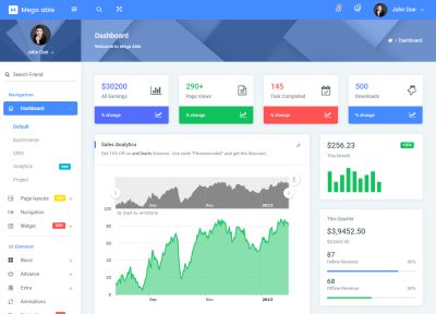 40+ Latest HTML5 Admin Dashboard Templates 2018