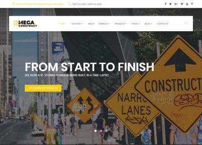 Latest Responsive Engineering Website Templates 2018
