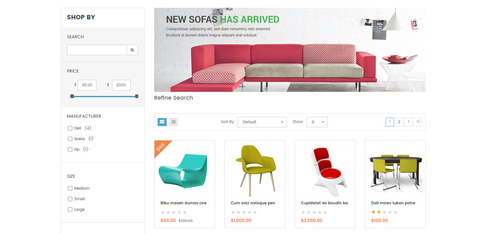 Category page