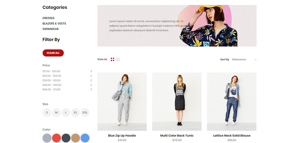 Category page