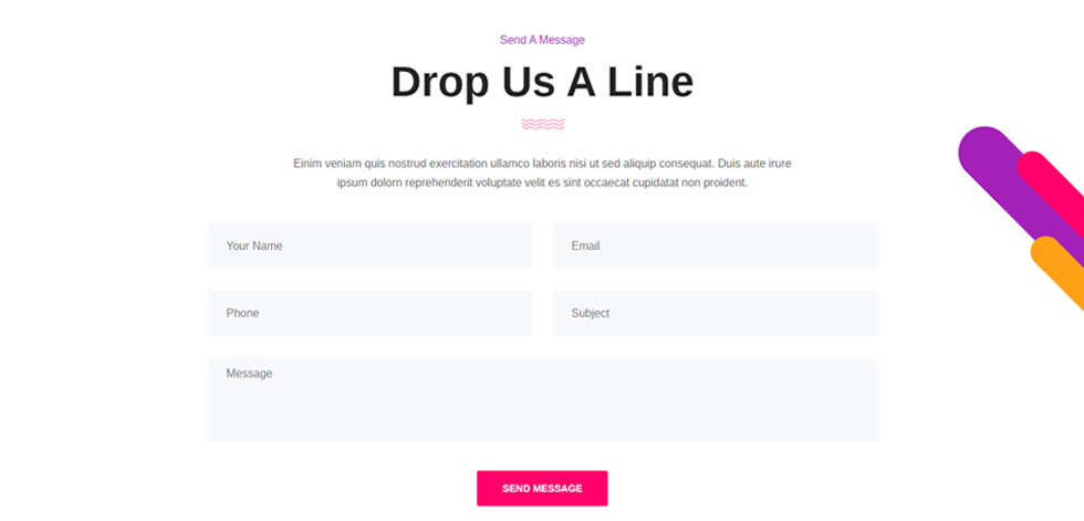 Contact page