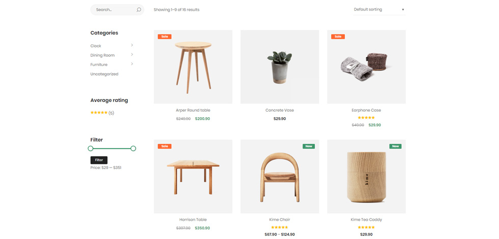 Category page