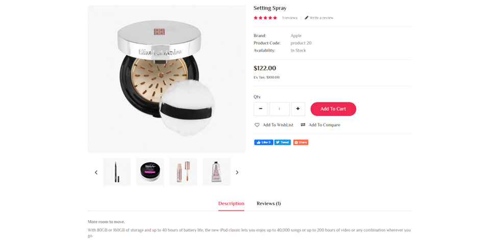 Product page