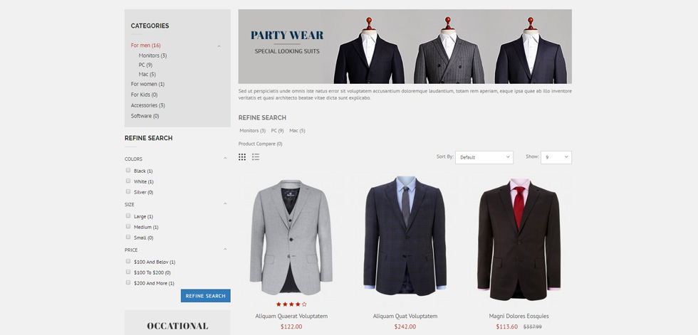 Category page