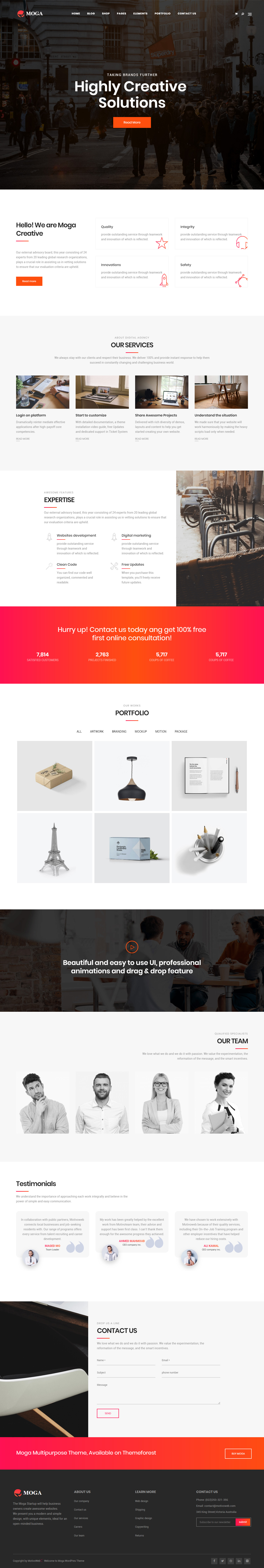Moga Best Agency WordPress Themes