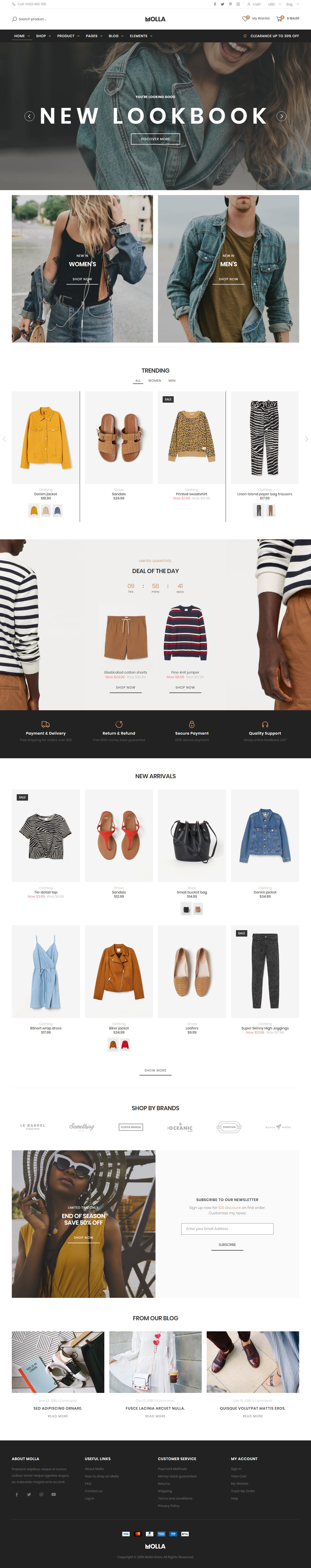 Molla Fashion HTML5 Templates
