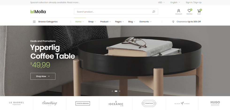 Home page