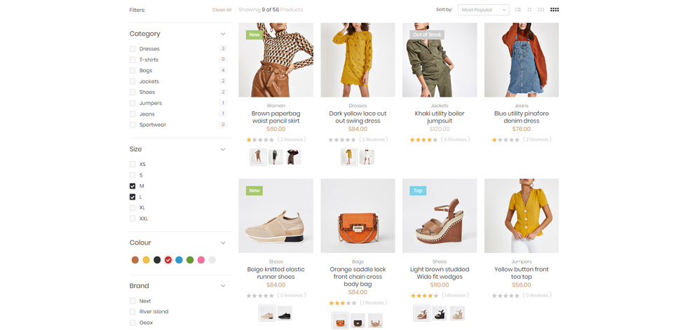 Category page
