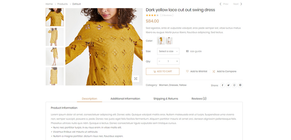 Product page