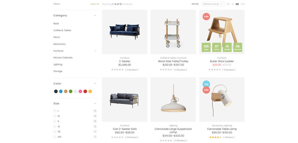 Category page