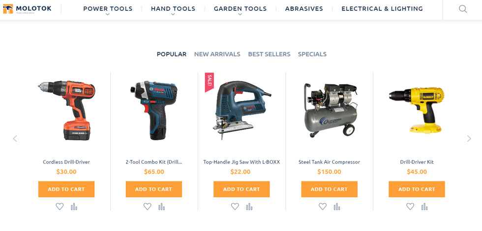 Category page