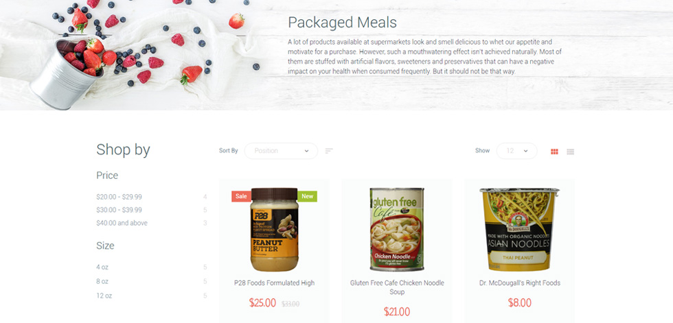 Category page