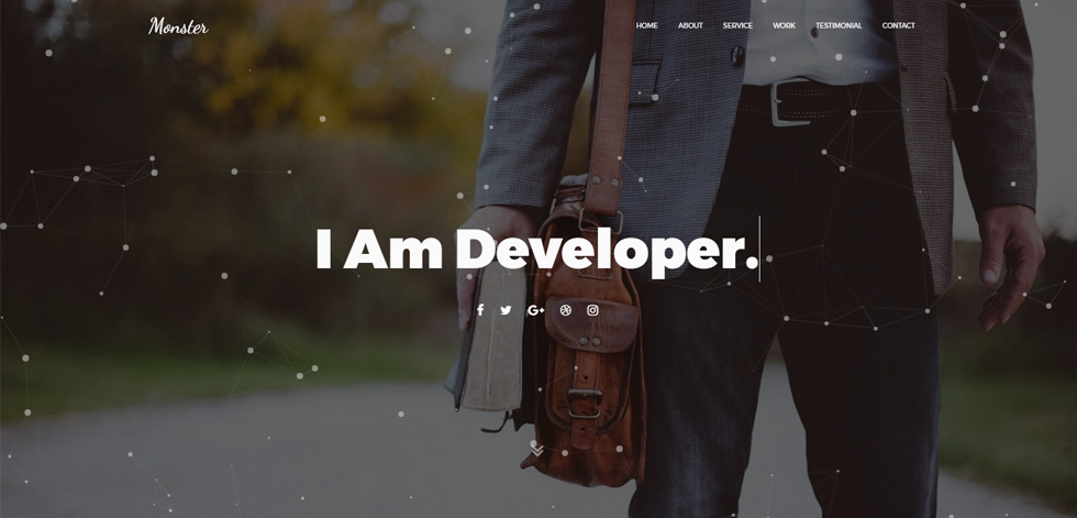Welcome screen