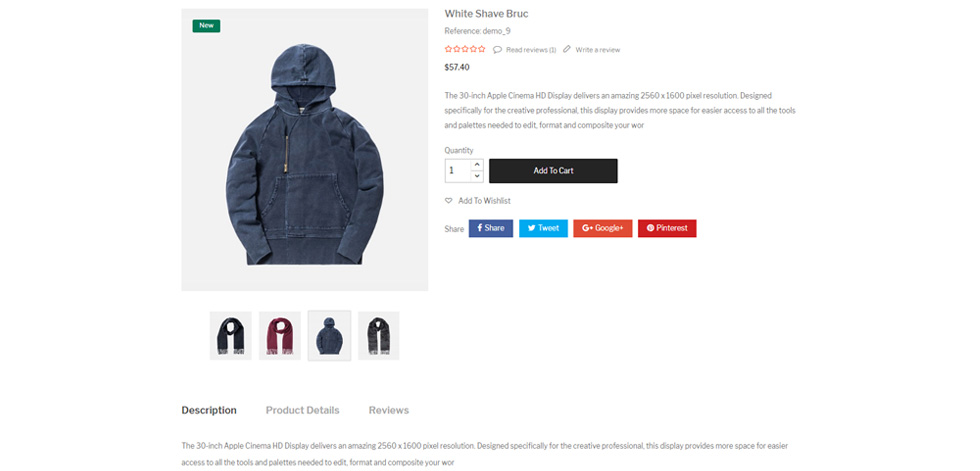 Product page