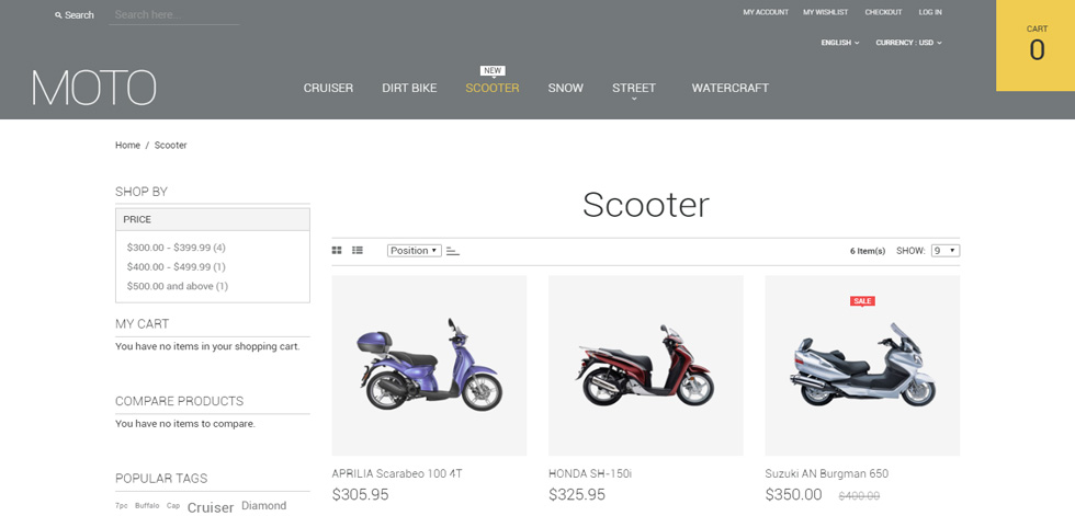 Category page