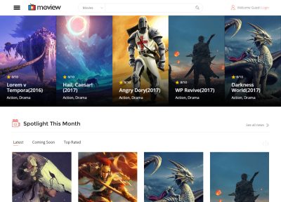 Best WordPress Movie Theme 2016