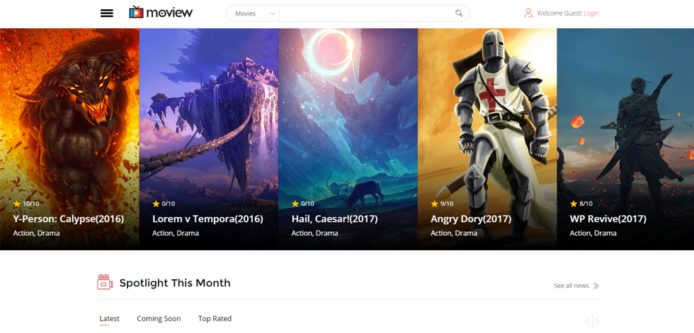 Home page