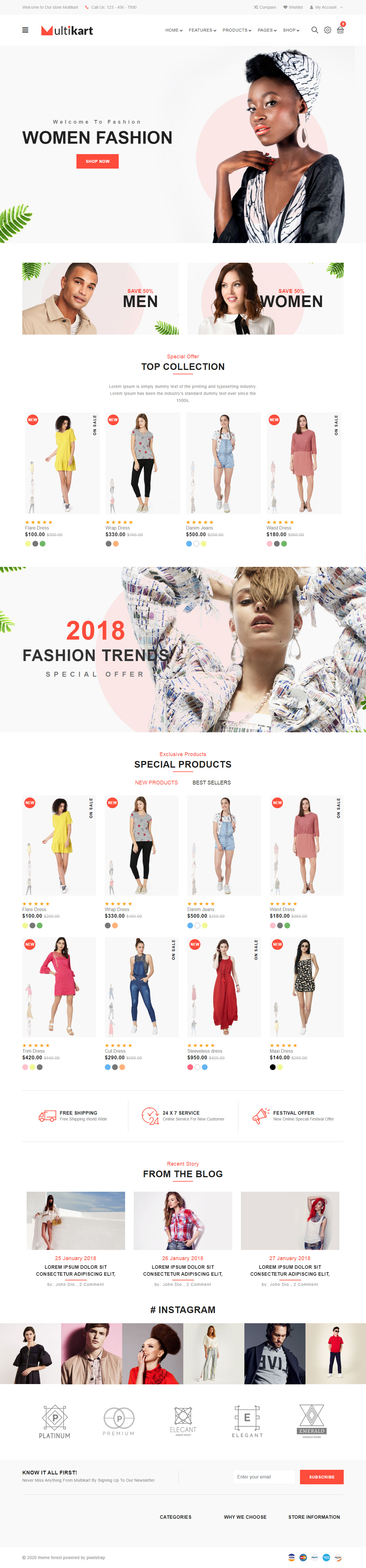 Multikart Fashion HTML5 Templates
