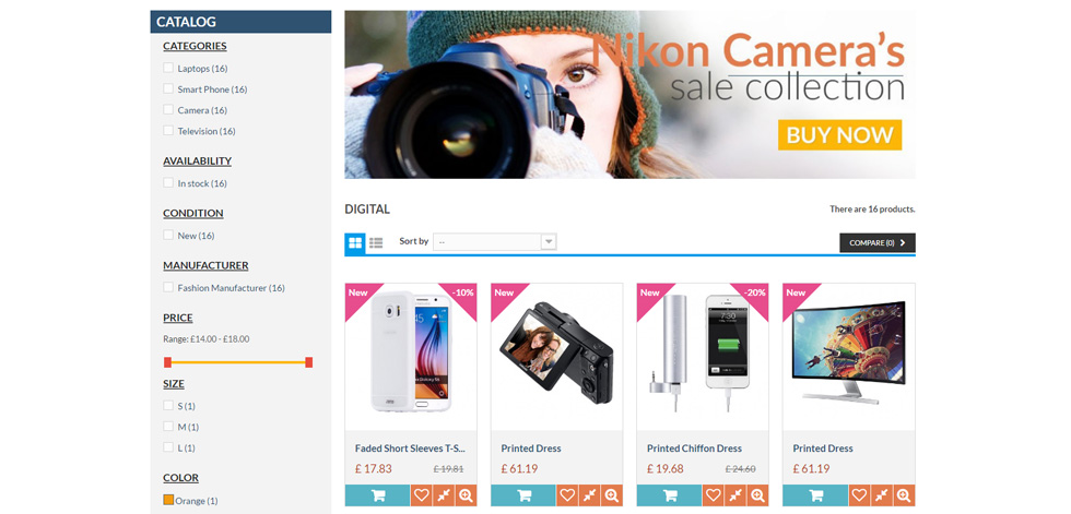 Category page