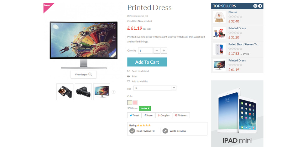 Product page