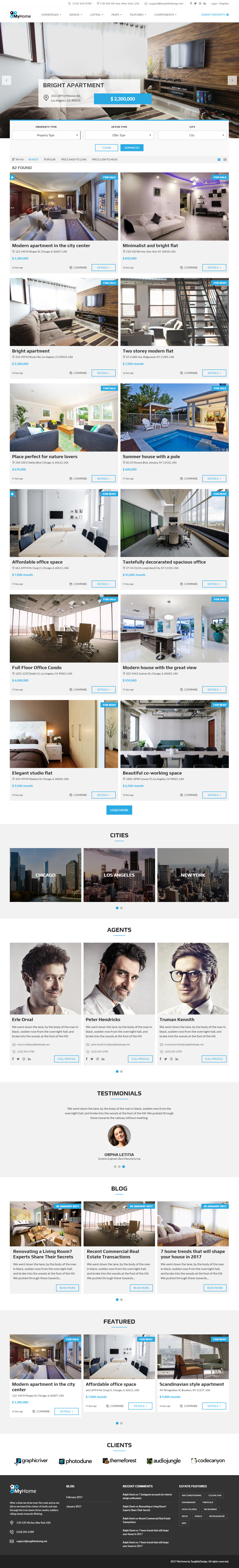 MyHome WordPress Real Estate Themes