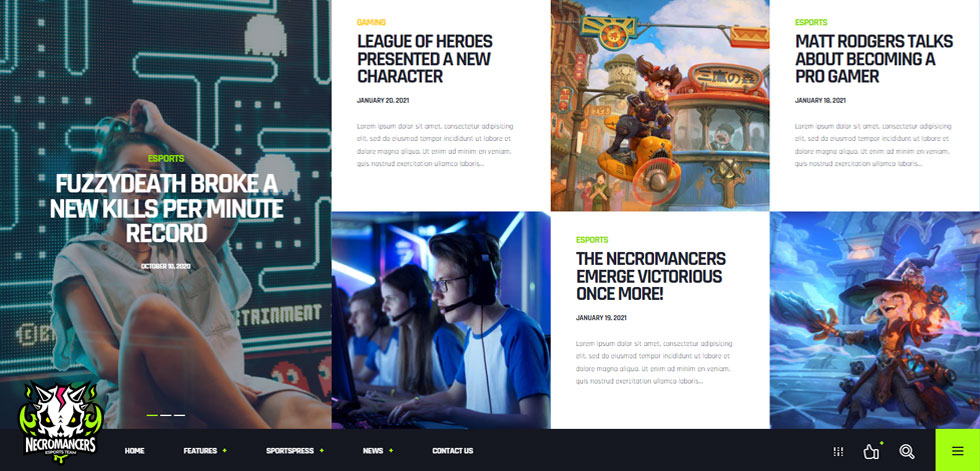 Home page
