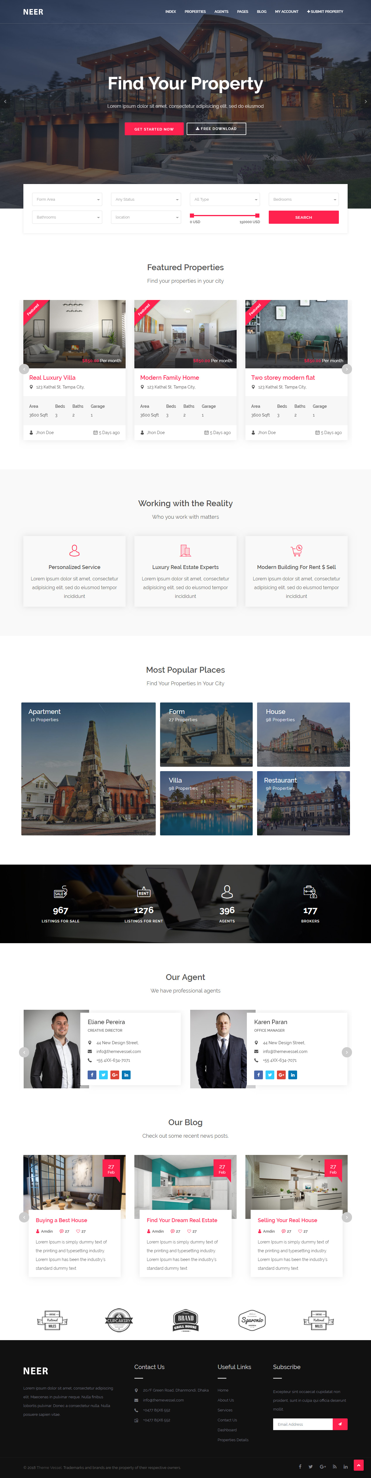 Neer HTML5 Bootstrap 4 Templates