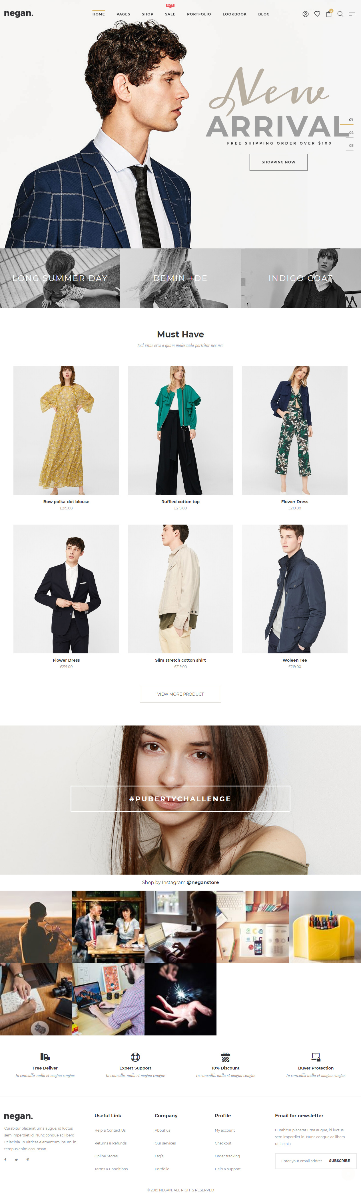 Negan Fashion HTML5 Templates