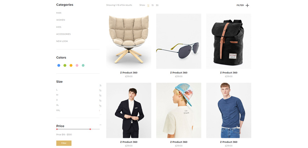 Category page