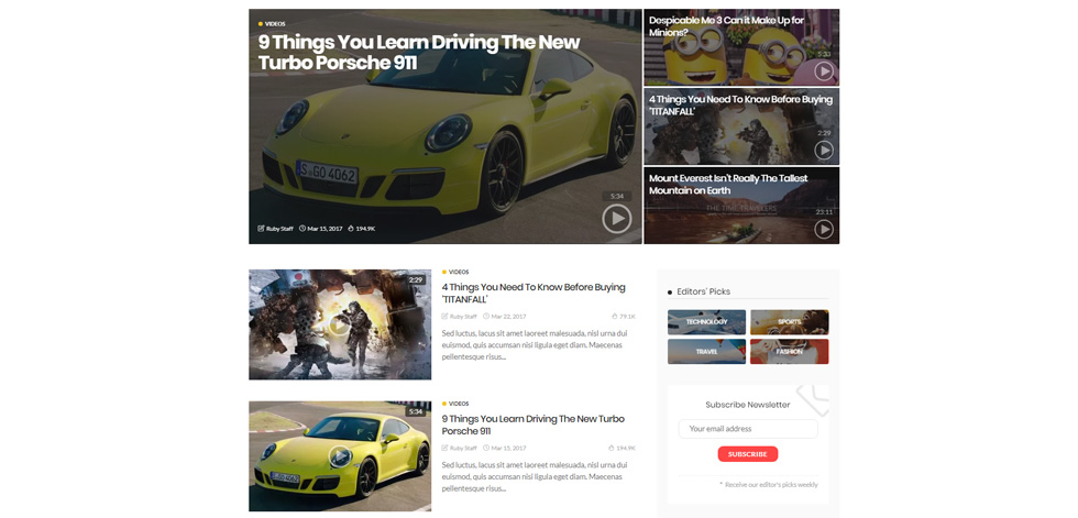 Category page