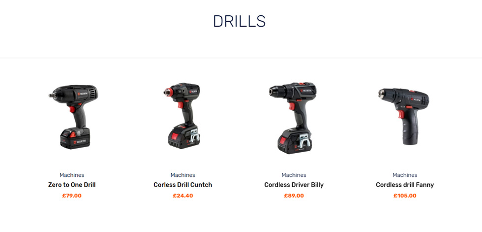 Shop page