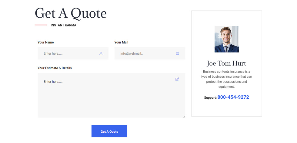 Contact page