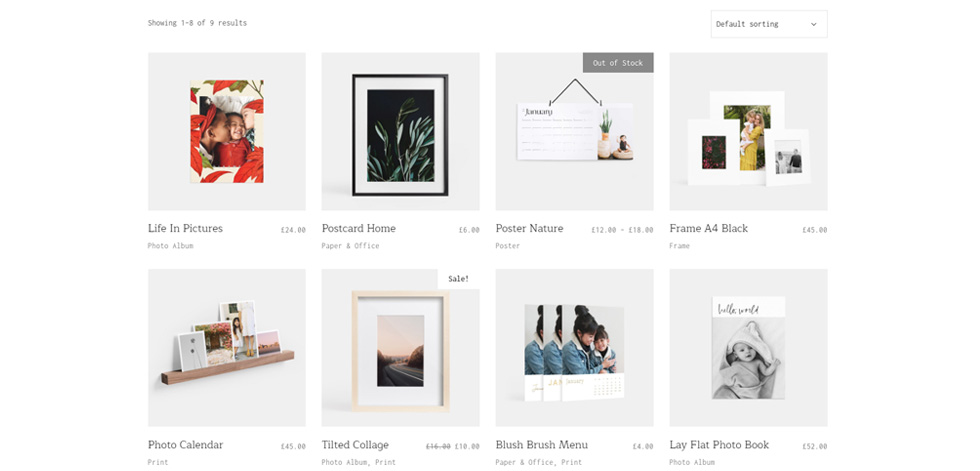 Shop page