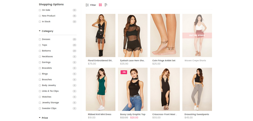 Category page