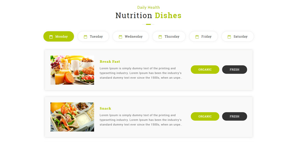 Meal plans