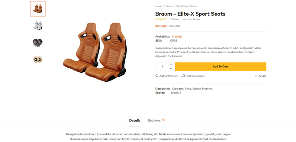 Product page