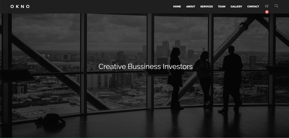 Welcome screen