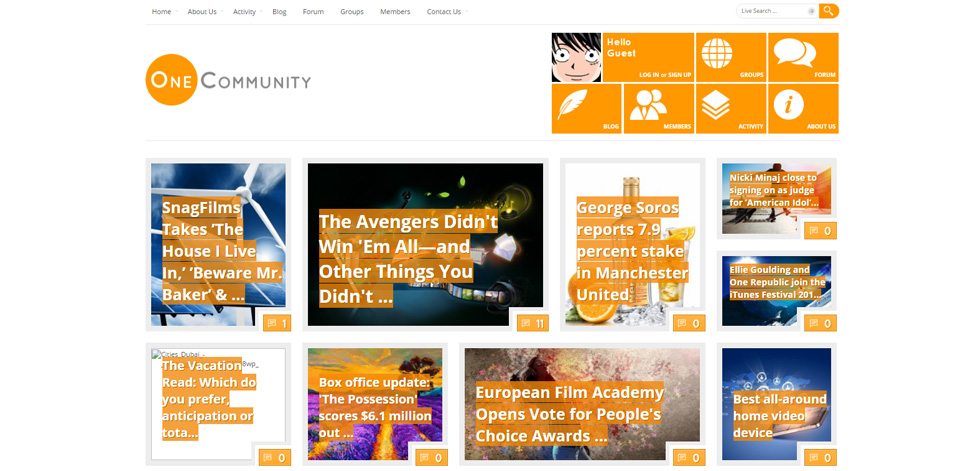 Home page