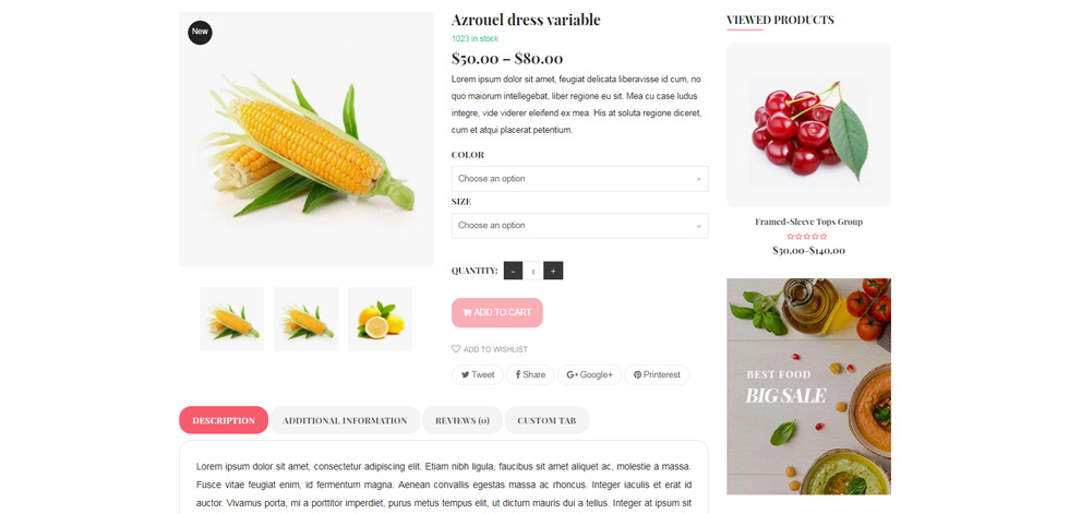 Product page