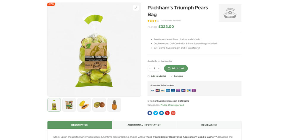 Product page