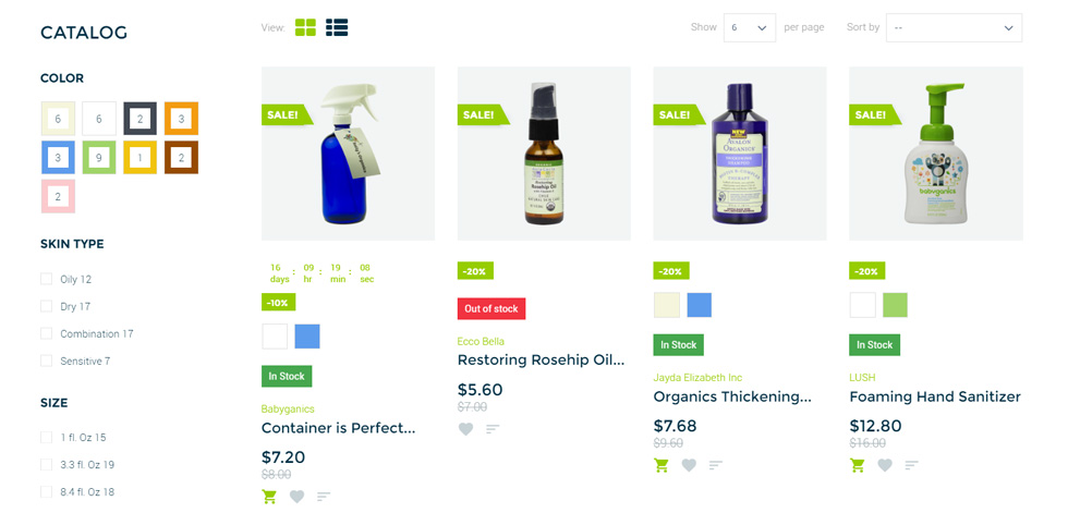 Category page