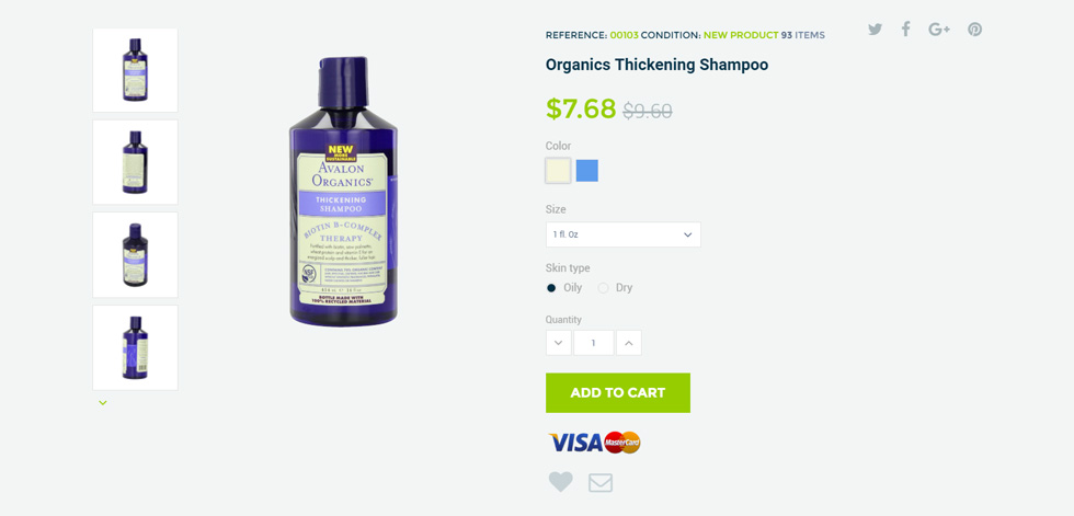 Product page