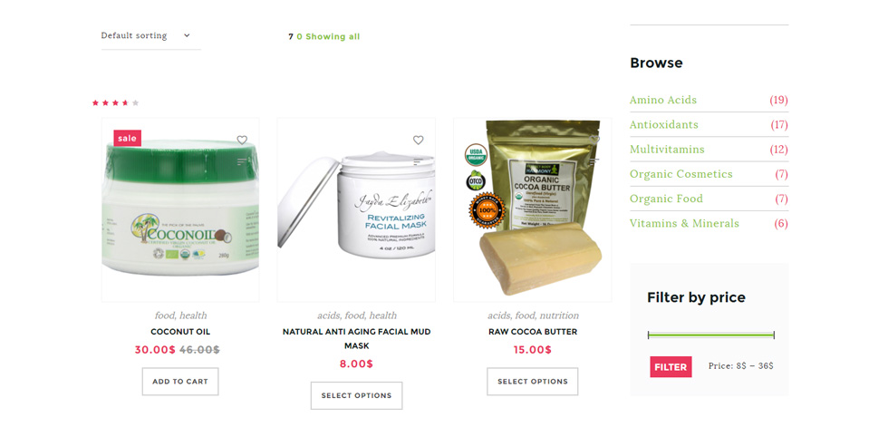 Category page